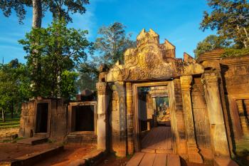 Ancient Khmer temple Koh Ker in Angkor region near Siem Reap, Cambodia