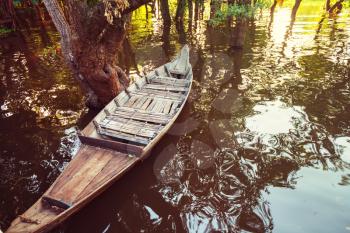 Fishing boats in Kep, Cambodia