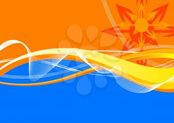 Royalty Free Clipart Image of a Bright Coloured Background