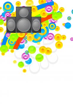 Royalty Free Clipart Image of a Musical Design Background