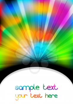 Royalty Free Clipart Image of a Rainbow Coloured Background