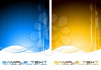 Royalty Free Clipart Image of Two Backgrounds