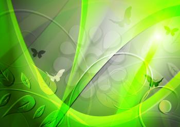 Royalty Free Clipart Image of an Abstract Environmental Background
