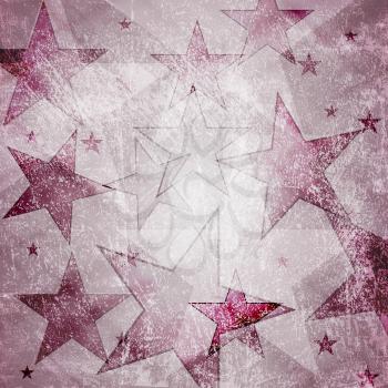Royalty Free Clipart Image of a Grungy Star Background
