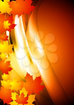 Royalty Free Clipart Image of an Autumn Background