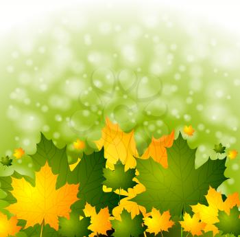 Royalty Free Clipart Image of an Autumn Background