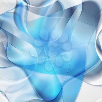Royalty Free Clipart Image of an Abstract Blue Background