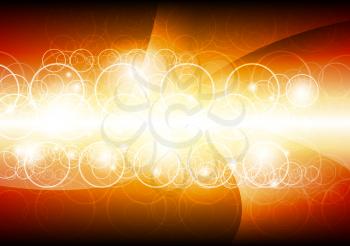 Royalty Free Clipart Image of an Abstract Orange Background