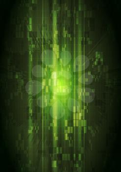Dark green technology background. Vector design eps 10