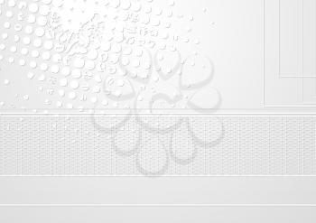 Abstract light grey tech background. Eps 10 vector design