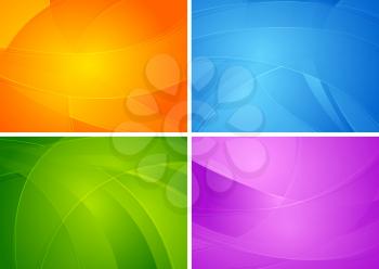 Set of abstract colourfuk backgrounds. Vector design eps 10