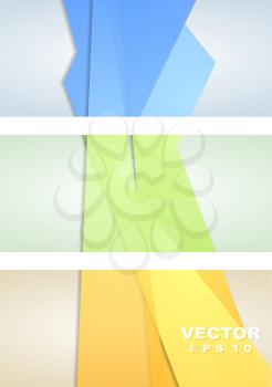 Abstract colorful vector corporate banners