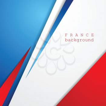Modern bright abstract background. French colors. Vector design