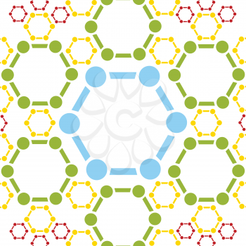 Abstract background of molecule structure. Medical vector design