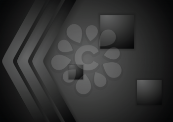 Dark abstract corporate tech background. Vector design