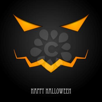 Halloween monster mask abstract design. Vector background
