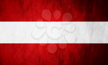 Austrian grunge flag vector design background