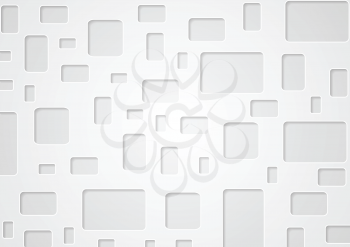 Geometric grey background with squares. Tech vector design with squares and rectangles