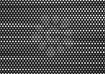 Dark grey tech minimal circles vector template background