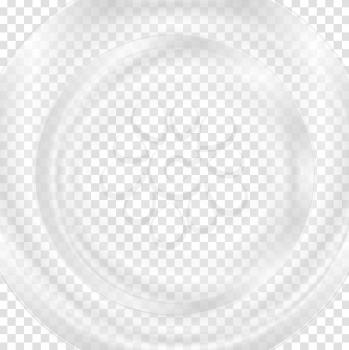 Grey abstract transparent circle background. Vector graphic template wavy design