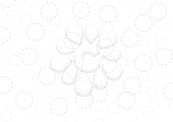 Light grey tech circles abstract background. Vector design