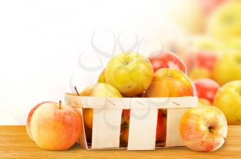 Royalty Free Photo of a Basket of Apples