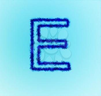 Gold star alphabet(letter E)