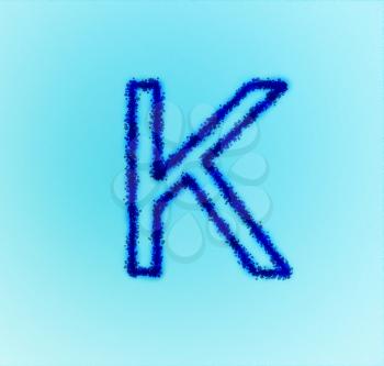 Gold star alphabet(letter K)