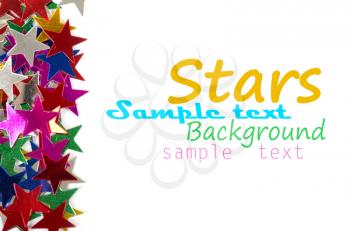 Colored stars background for your text on photo, and other.