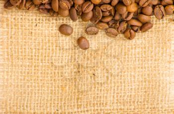 Coffee on grunge wooden background