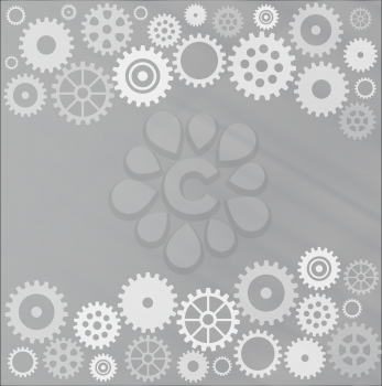 Royalty Free Clipart Image of a Gear Background