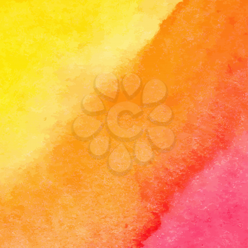 Orange watercolor vector background