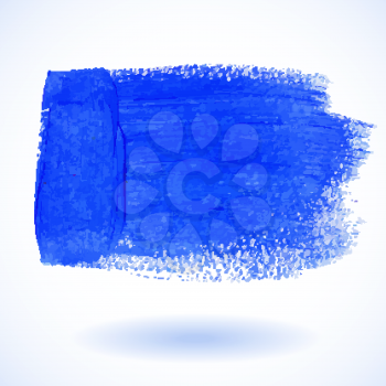 Blue Watercolor Banner. Vector illustration 