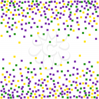 Mardi Gras background with confetti. Vector illustration.