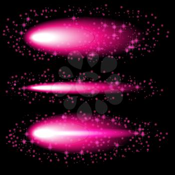 Pink light effects. Sparkler Abstract Background. Vector illustration