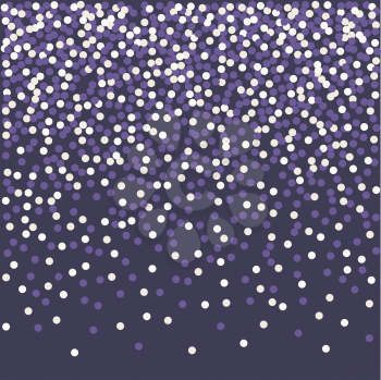 Confetti falling backdrop. Ultra violet. Vector illustration.