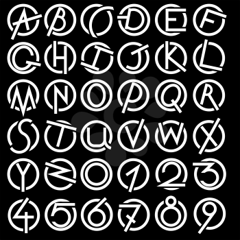 Royalty Free Clipart Image of an Alphabet Set