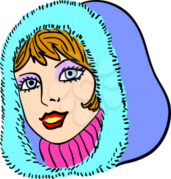 Royalty Free Clipart Image of a Woman