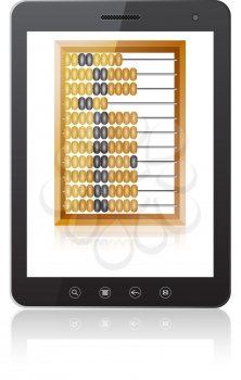 Royalty Free Clipart Image of a Tablet