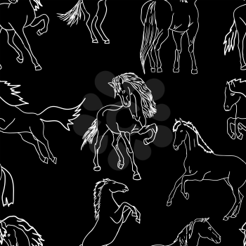 Royalty Free Clipart Image of a Horse Background