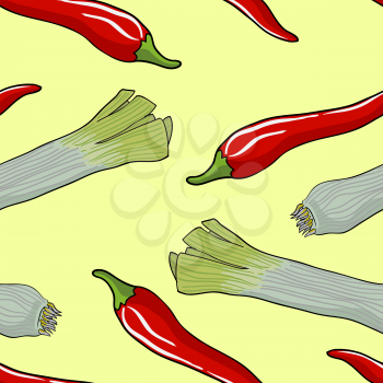 Royalty Free Clipart Image of a Vegetable Background