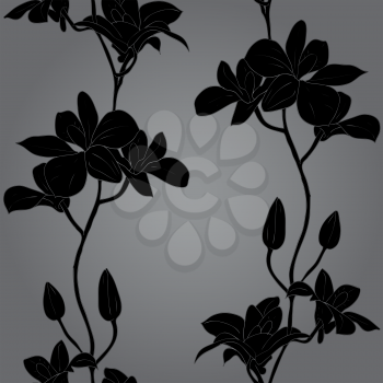 Royalty Free Clipart Image of a Floral Background