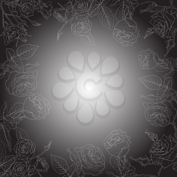 Royalty Free Clipart Image of a Rose Background