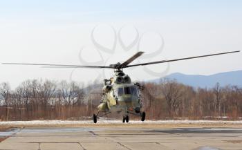 Russian army Mi-8 helicopter