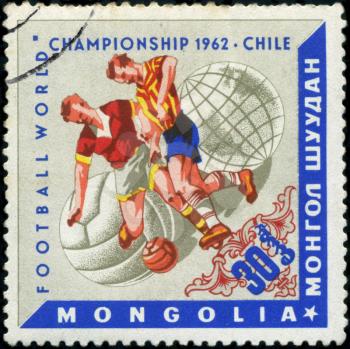 MONGOLIAN - CIRCA 1962: Various Soccer Scenes, Chile, 1962, circa 1962.