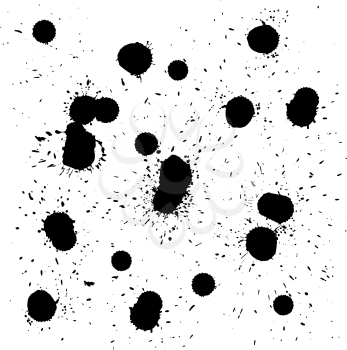 Brush blot vector on white background. Vector illustration.
