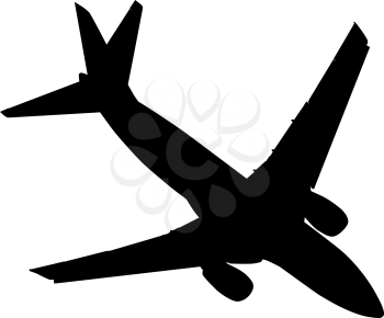 Silhouettes of planes on a white background.
