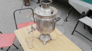 The Old Samovar standing on the table
