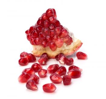 pomegranate isolated on white background