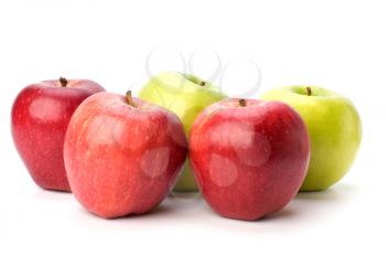 apples isolated on white background